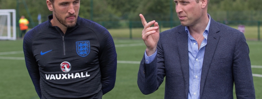 Prince William and Harry Kane talk mental health